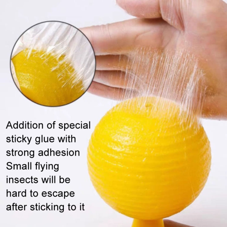 8cm Fruit Fly Balls for Indoor Use Insect Trap Sticky Insect Balls(Yellow With Base+Double-side Glue) - Traps by PMC TechLife | Online Shopping South Africa | PMC TechLife | Buy Now Pay Later Mobicred