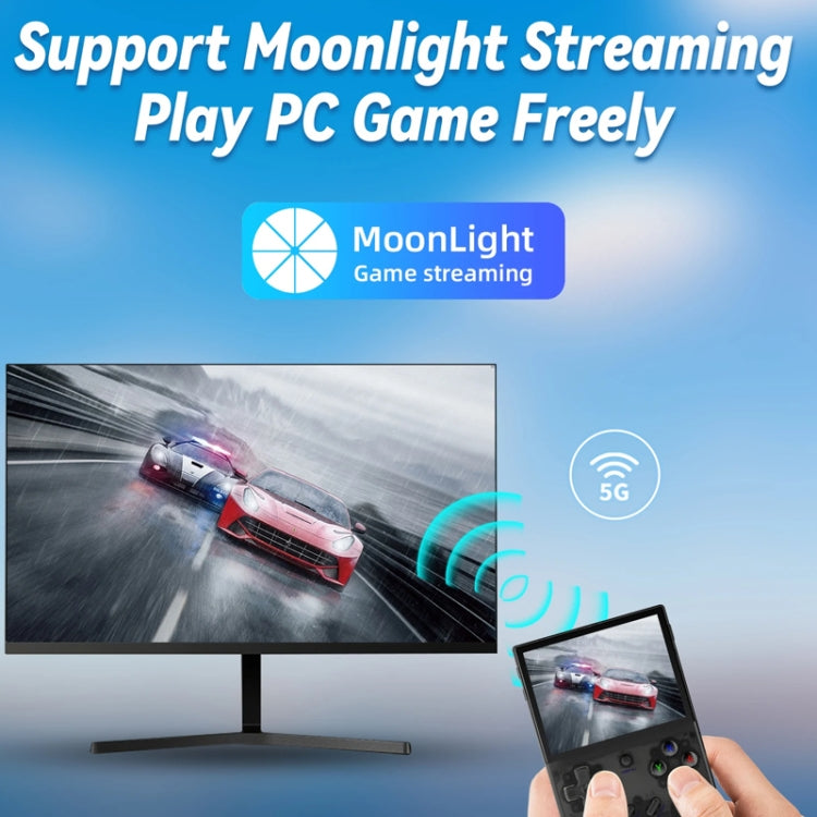 ANBERNIC RG35XX PLUS  Handheld Game Console 3.5-Inch IPS Screen Support HDMI TV 64GB(Transparent Black) - free shipping - PMC TechLife - Order now!