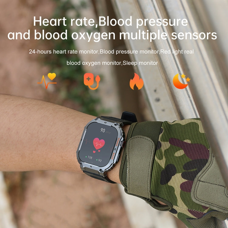 K57 Pro 1.96 Inch Bluetooth Call Music Weather Display Waterproof Smart Watch, Color: Silver Leather - free shipping - PMC TechLife - Order now!