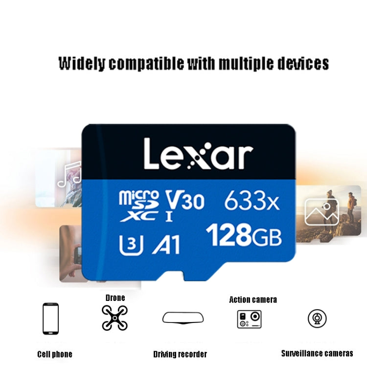Lexar 633x 128GB  High-speed Driving Recorder Dedicated TF Card Mobile Phone Memory Card - free shipping - PMC TechLife - Order now!