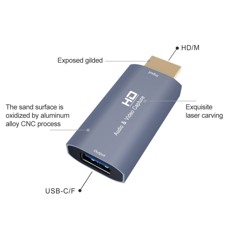 Z51 USB Female to HDMI Male Video Capture Card - Video Capture Solutions by PMC TechLife | Online Shopping South Africa | PMC TechLife