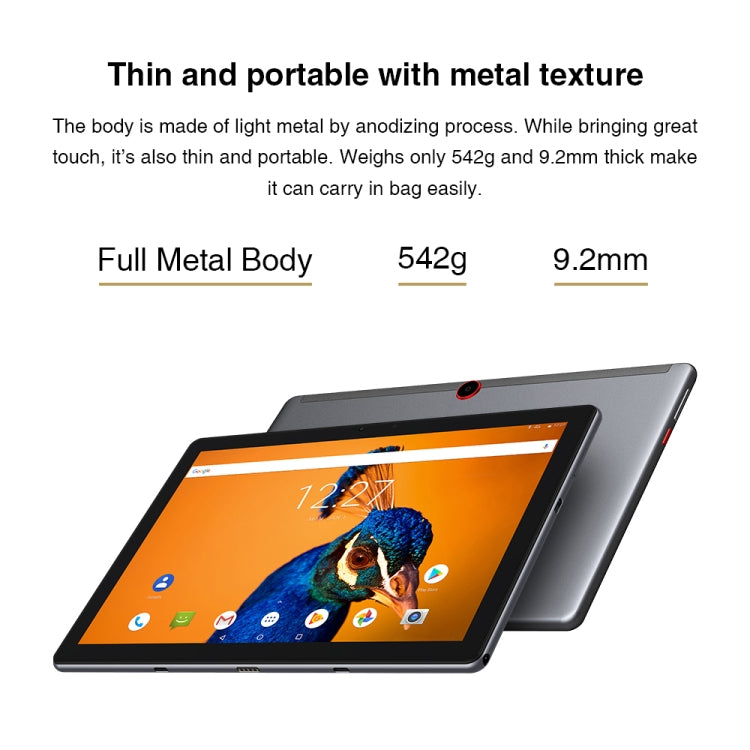 CHUWI Surpad 4G LTE Tablet PC, 10.1 inch, 4GB+128GB, with Keyboard, Android 10.0, Helio MT6771V Octa Core up to 2.0GHz, Support Dual SIM & OTG & Bluetooth & Dual Band WiFi, EU Plug (Black+Grey) - CHUWI by CHUWI | Online Shopping South Africa | PMC Jewellery