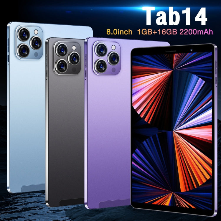 Tab14 / P14 Phone Call Tablet, 1GB+16GB, 8.0 inch Screen, Face Identification, Android 5.0 MTK6582 Quad Core, Network: 3G, GPS, OTG(Black) - 7.0-8.0 inch by PMC TechLife | Online Shopping South Africa | PMC TechLife