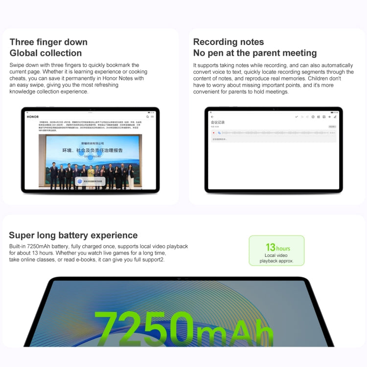 Honor Pad X8 Pro ELN-W09 WiFi, 11.5 inch, 8GB+128GB, MagicOS 7.1 Qualcomm Snapdragon 685 Octa Core, 6 Speakers, Not Support Google(Grey) - Huawei by Huawei | Online Shopping South Africa | PMC Jewellery | Buy Now Pay Later Mobicred