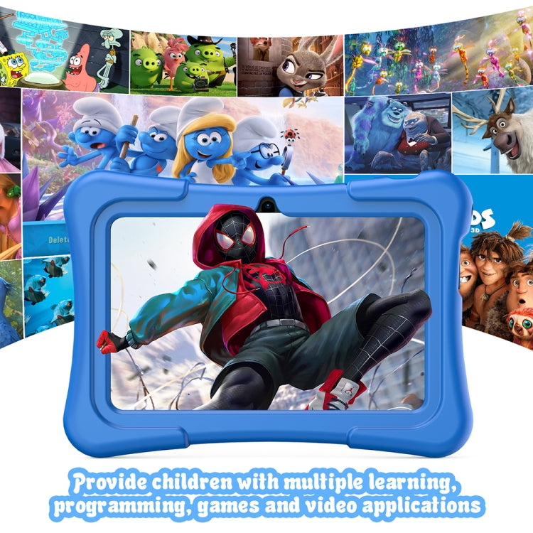 Pritom K7 Pro Kids Education Tablet PC, 7.0 inch, 2GB+32GB, Android 11 Allwinner A100 Quad Core CPU, Support 2.4G WiFi / Bluetooth / Dual Camera, Global Version with Google Play, US Plug(Blue) -  by PRITOM | Online Shopping South Africa | PMC Jewellery