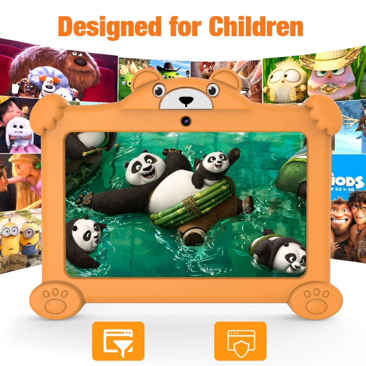 Pritom K7 Pro Panda Kids Tablet PC, 7.0 inch, 2GB+32GB, Android 11 Allwinner A100 Quad Core CPU, Support 2.4G WiFi & WiFi 6, Global Version with Google Play, US Plug (Pink) -  by PRITOM | Online Shopping South Africa | PMC Jewellery