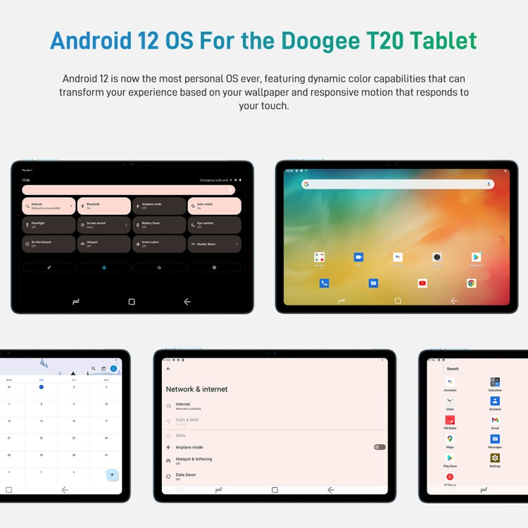 [HK Warehouse] DOOGEE T20 Tablet PC, 10.4 inch, 8GB+256GB, Android 12 Spreadtrum T616 Octa Core 2.0GHz, Support Dual SIM & WiFi & BT, Network: 4G, Global Version with Google Play (Blue) - Other by DOOGEE | Online Shopping South Africa | PMC Jewellery