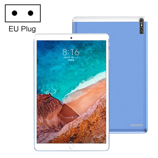 P30 3G Phone Call Tablet PC, 10.1 inch, 2GB+16GB, Android 7.0 MTK6735 Quad-core ARM Cortex A53 1.3GHz, Support WiFi / Bluetooth / GPS, EU Plug(Blue) - 10.1 inch by PMC Jewellery | Online Shopping South Africa | PMC Jewellery