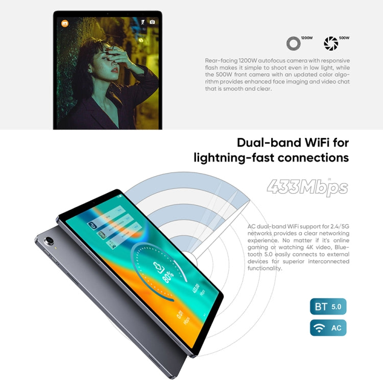 CHUWI HiPad Plus Tablet PC, 11 inch, 4GB+128GB, Android 10.0, MT8183 Octa Core up to 2.0GHz, Support Bluetooth & Dual Band WiFi & OTG & TF Card(Black) - CHUWI by CHUWI | Online Shopping South Africa | PMC Jewellery | Buy Now Pay Later Mobicred