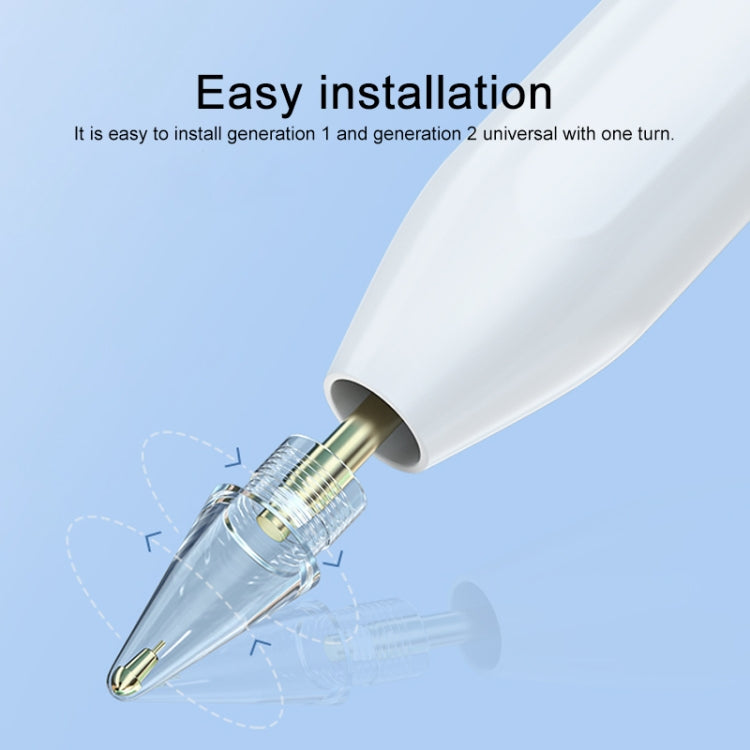 2 in 1 6.0 Brass Needle + 7.0 Brass Spring Short Needle Stylus Pen Tip Set For Apple Pencil 1 / 2 - Pencil Accessories by PMC TechLife | Online Shopping South Africa | PMC TechLife
