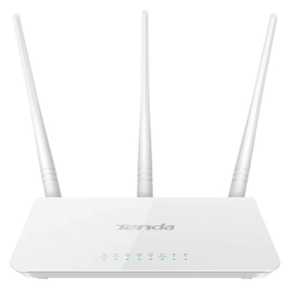 Tenda F3 Wireless 2.4GHz 300Mbps WiFi Router with 3*5dBi External Antennas(White) - Wireless Routers by Tenda | Online Shopping South Africa | PMC Jewellery | Buy Now Pay Later Mobicred