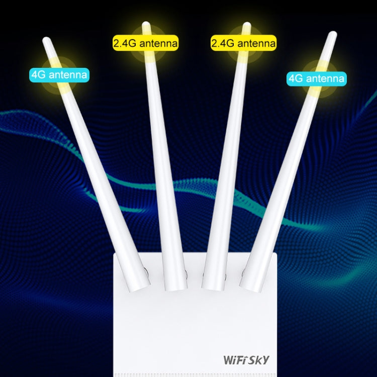 COMFAST WS-R642 300Mbps 4G Household Signal Amplifier Wireless Router Repeater WIFI Base Station with 4 Antennas, European Edition EU Plug - Wireless Routers by COMFAST | Online Shopping South Africa | PMC Jewellery