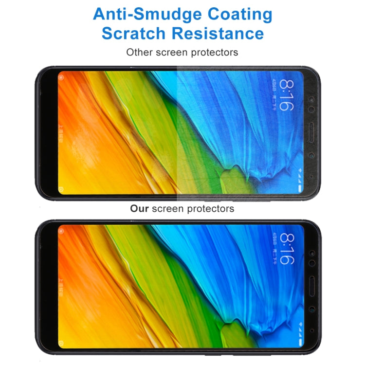 For Xiaomi  Redmi 5 Plus 9H Surface Hardness 2.5D Edge Anti-scratch Silk-screen Full Screen HD Tempered Glass Screen Protector (Black) -  by PMC TechLife | Online Shopping South Africa | PMC TechLife