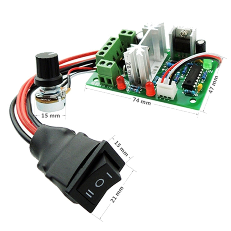 LDTR-WG0266 DC 6-30V 200W 16KHz PWM Motor Speed Controller Regulator Reversible Control Forward/Reverse Switch (Green) - Other Accessories by PMC TechLife | Online Shopping South Africa | PMC TechLife