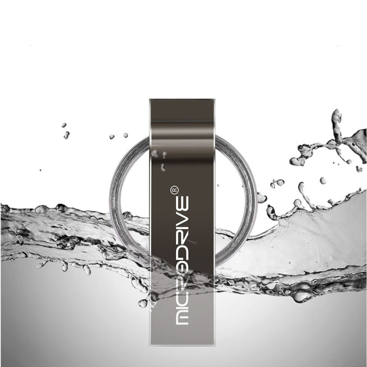 MicroDrive 32GB USB 2.0 Metal Keychain U Disk (Black) - free shipping - PMC TechLife - Order now!