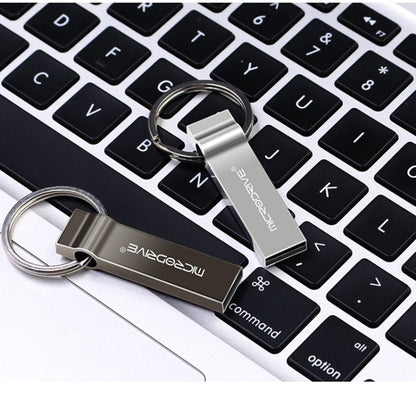 MicroDrive 32GB USB 2.0 Metal Keychain U Disk (Black) - USB Flash Drives by MicroDrive | Online Shopping South Africa | PMC Jewellery