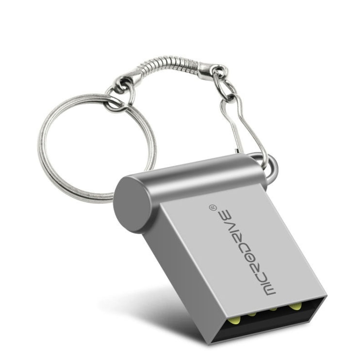 MicroDrive 32GB USB 2.0 Metal Mini USB Flash Drives U Disk (Grey) - USB Flash Drives by MicroDrive | Online Shopping South Africa | PMC Jewellery | Buy Now Pay Later Mobicred