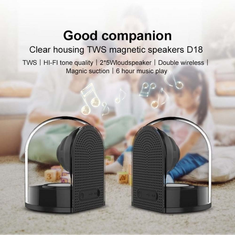 OVEVO True 3D TWS Magnetic Wireless Bluetooth Stereo Surround HiFi Speaker with Full Transparent Home - Mini Speaker by OVEVO | Online Shopping South Africa | PMC TechLife