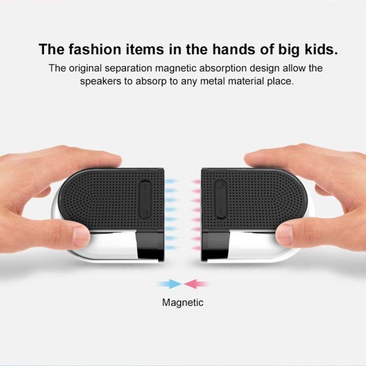 OVEVO True 3D TWS Magnetic Wireless Bluetooth Stereo Surround HiFi Speaker with Full Transparent Home - Mini Speaker by OVEVO | Online Shopping South Africa | PMC TechLife